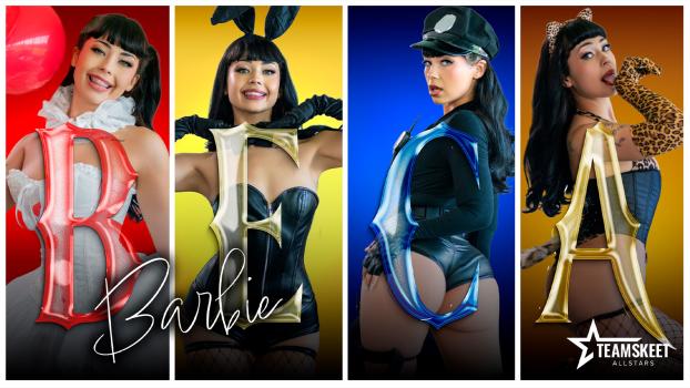[TeamSkeetAllstars] Beca Barbie October Spotlight: Beca Barbie’s Slutty Costumes Won’t Stay On for Long