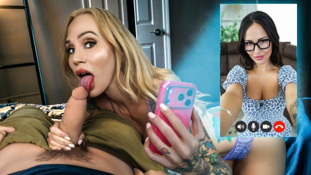 Izi Blu, Sarah Jessie – “Are You Seeing This? His Dick Is Huge…” Mom & Aunt Didn’t Think I’d Hear Their Call | PervMom