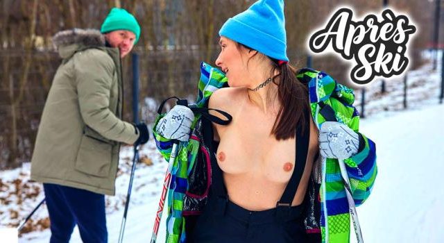 Jane White – Apres Ski flashing | ClubSweethearts
