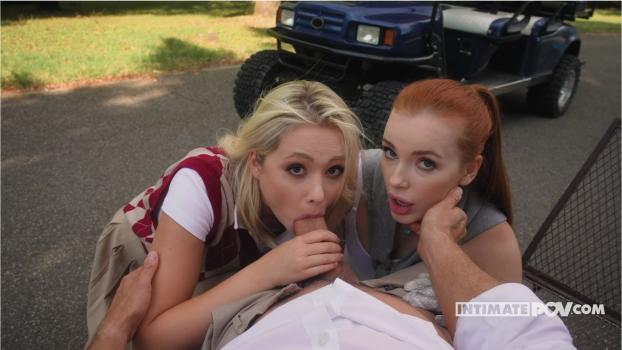 Megan Murkovski, Jessie Ames – Golfcourse Sexromp | IntimatePOV